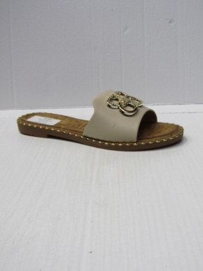 Klapki damskie na płaskim (36-41) DM100 BEIGE