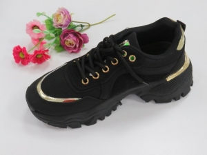 Buty sportowe damskie na płaskim (36-41) J2293-1 BLACK