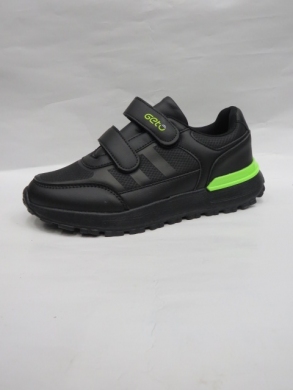 Buty sportowe chłopięce (32-37) A129 BLACK/GREEN