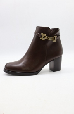 Botki damskie na obcasie (36-41) 585 BROWN