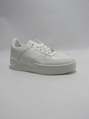 Buty sportowe damskie na płaskim (36-41) BO26-47 WHITE