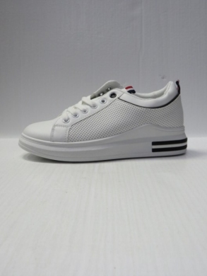 Buty sportowe damskie na płaskim (36-41) D235-32 WHITE/BLACK