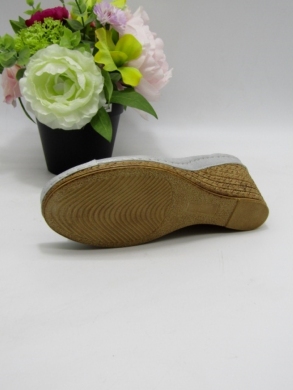 Sandały damskie na koturnie (36-40) 0619 SILVER