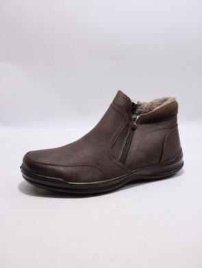 Botki męskie ocieplane (40-46) 1360-4 BROWN