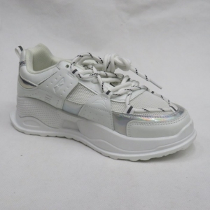 Sneakersy damskie niskie (36-41) L-188 WHITE