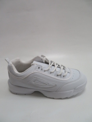 Buty sportowe damskie na płaskim (36-41) DS2-3 WHITE