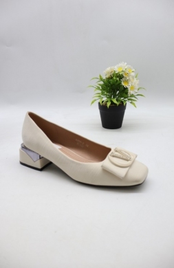 Czółenki damskie na obcasie (36-41) 6200 BEIGE