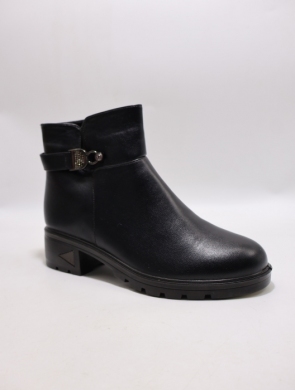 Botki damskie ocieplane na obcasie (36-41) 200 BLACK