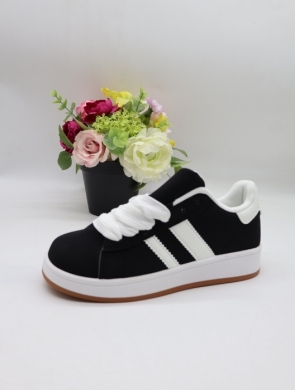 Buty sportowe damskie na płaskim (36-41) A123 BLACK