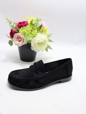 Mokasyny damskie na płaskim (36-41) H8-962 BLACK