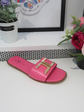 Klapki damskie na płaskim (36-41) MT520 FUCHSIA
