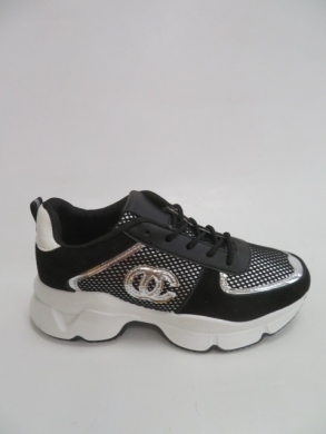 Sneakersy damskie niskie (36-41) H-208 BLACK