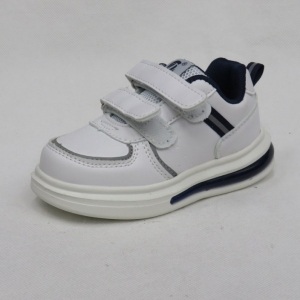 Buty sportowe chłopięce (21-26) E129 WHITE/BLUE