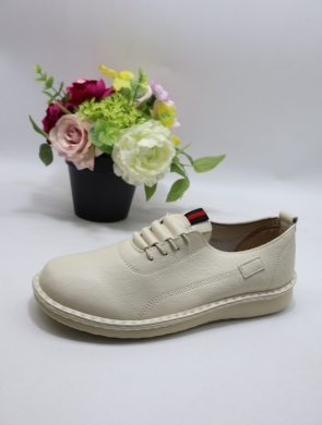 Półbuty damskie na płaskim (36-42) 25108-4 BEIGE