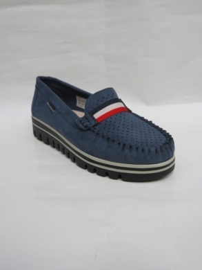 Mokasyny damskie na płaskim (36-41) 0501 NAVY