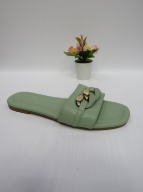 Klapki damskie na płaskim (36-41) GG-66 GREEN