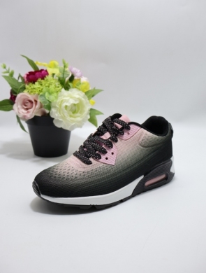 Buty sportowe damskie na płaskim (36-41) D802 PINK/BL