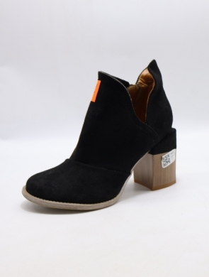 Botki damskie na obcasie (36-41) A5706 BLACK