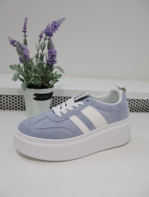 Buty sportowe damskie na płaskim (36-41) 9156 BLUE