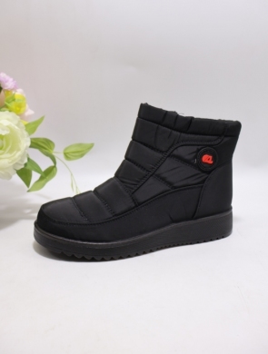 Botki damskie ocieplane na płaskim (36-41) X56-32 BLACK