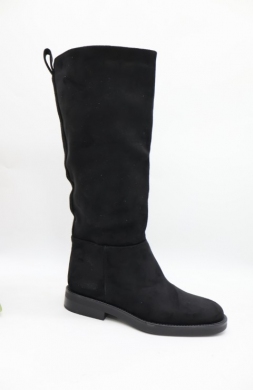 Kozaki damskie na płaskim (36-41) 7267 BLACK