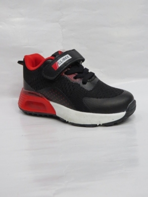 Buty sportowe chłopięce (25-30) F20-1 BLACK/RED