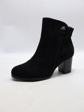 Botki damskie ocieplane na obcasie (36-41) H2270A BLACK