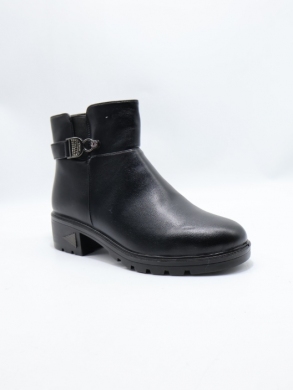 Botki damskie ocieplane na obcasie (36-41) 200 BLACK
