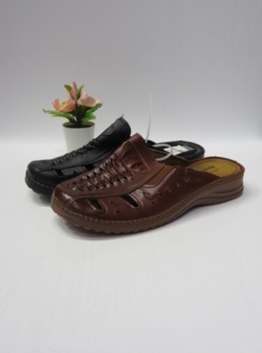 Klapki damskie na płaskim (37-42) E132-1A BL/WH/BR