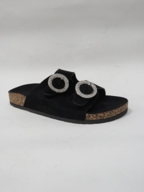 Klapki damskie na płaskim (36-41) SS-151 BLACK