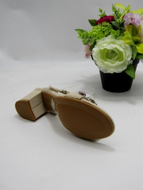 Sandały damskie na obcasie (36-41) LE-553 BEIGE