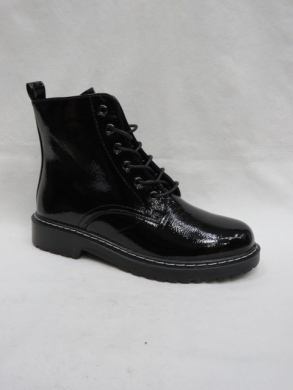 Botki damskie ocieplane na płaskim (36-41) 185 BLACK