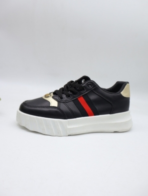 Buty sportowe damskie na płaskim (36-41) F215 BLACK