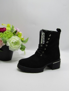 Botki damskie ocieplane na obcasie (36-41) SH0320-1 BLACK
