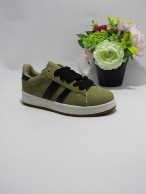 Buty sportowe damskie na płaskim (36-41) AF23-223 KHAKI/BLACK
