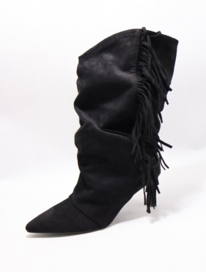 Kozaki damskie na szpilce (36-41) CLS-581 BLACK