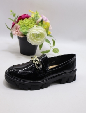 Mokasyny damskie na płaskim (36-41) 999-1 BLACK
