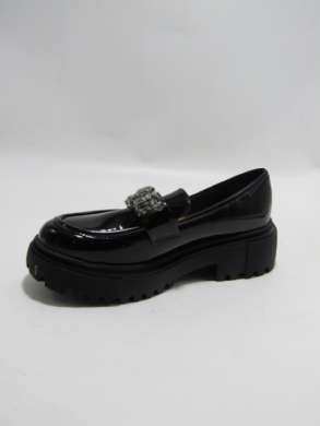 Mokasyny damskie na płaskim (36-41) H8-319 BLACK