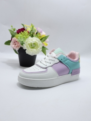 Buty sportowe damskie na płaskim (36-41) D188 BLUE/WH/MINT