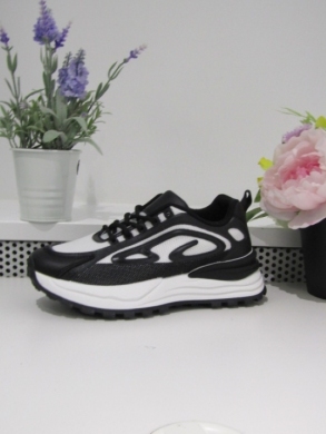 Buty sportowe damskie na płaskim (36-41) 88-131 BLACK