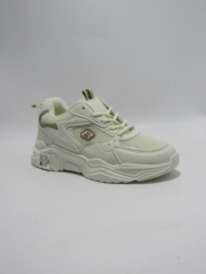 Buty sportowe damskie na płaskim (36-41) E586-3 BEIGE