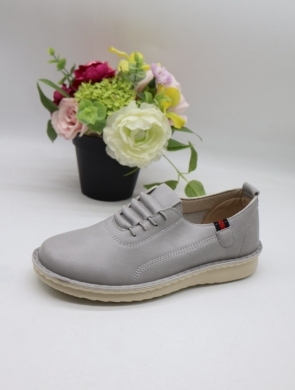 Półbuty damskie na płaskim (36-42) 25107-2 L.GREY