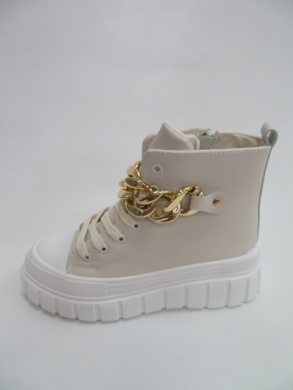 Sneakersy damskie wysokie (36-41) VL153 BEIGE