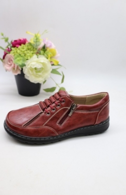 Półbuty damskie na płaskim (36-41) 22T108-13 RED
