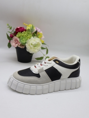 Buty sportowe damskie na płaskim (36-41) NB561 BLACK