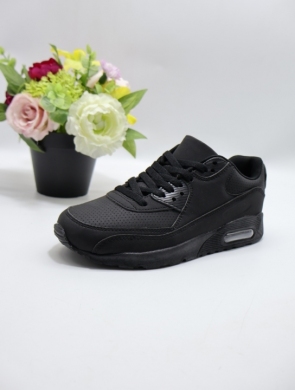Buty sportowe damskie na płaskim (36-41) D8104-PU ALLBLACK