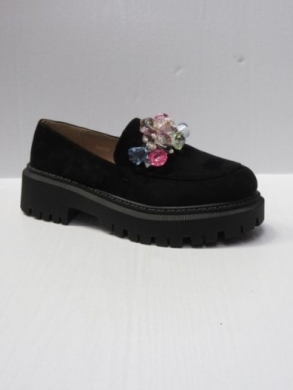 Mokasyny damskie na płaskim (36-41) JH283 BLACK
