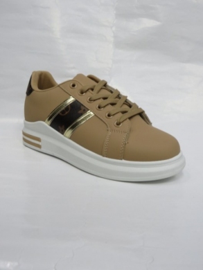 Buty sportowe damskie na płaskim (36-41) DF738 KHAKI