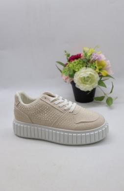 Buty sportowe damskie na płaskim (36-41) A88-228 BEIGE