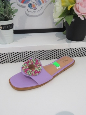 Klapki damskie na płaskim (36-41) LOLA5022 PURPLE